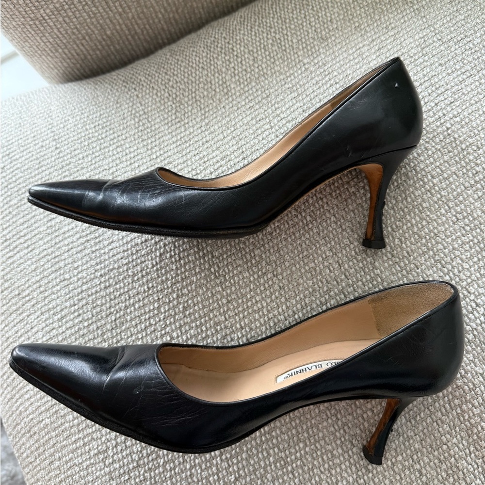 Manolo Blahnik Black Heels - Picture 3 of 9